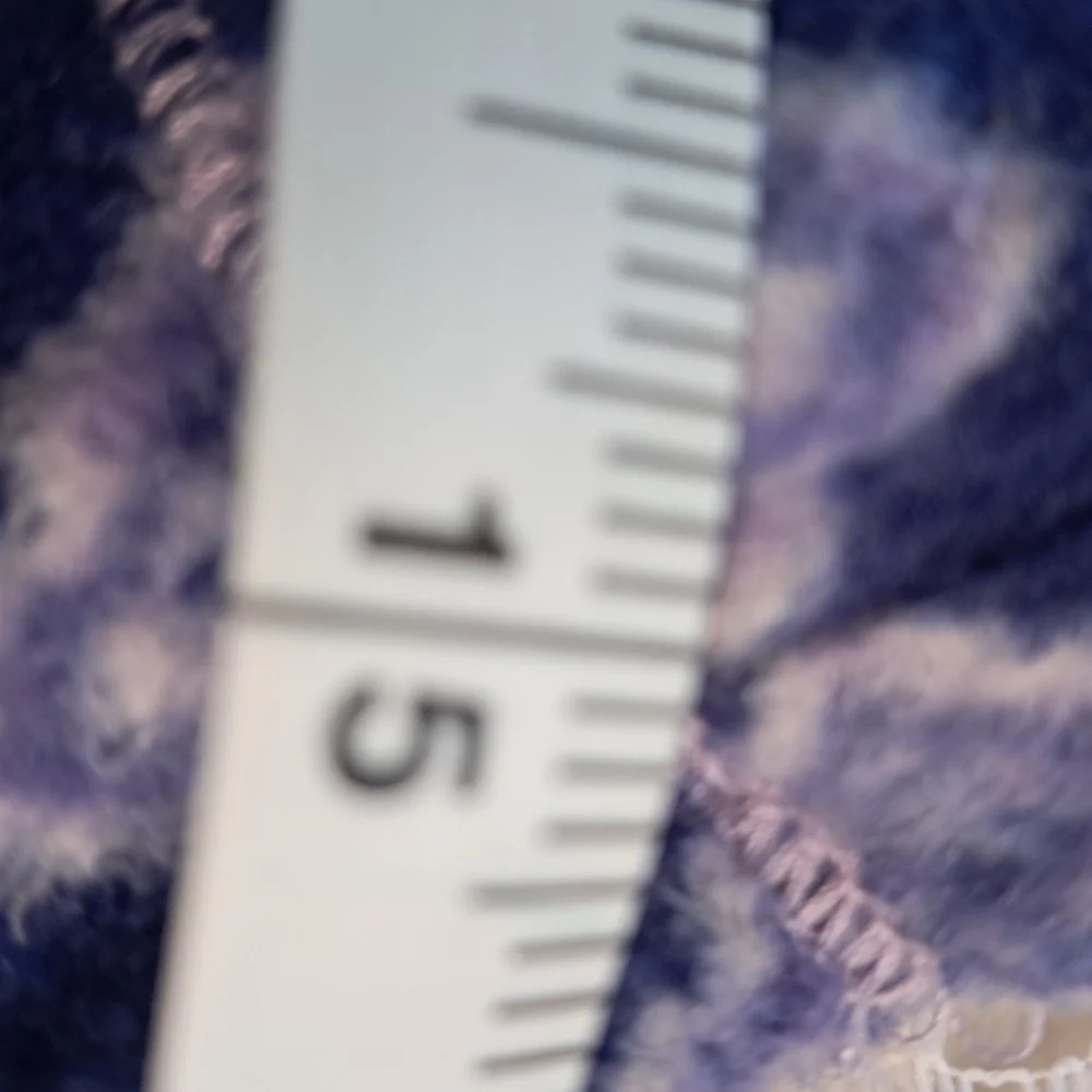 2 Pair Fleece Pants Sz L Lounge PJ Pants Blue & White Drawstring Waist Like NEW - Picture 8 of 12